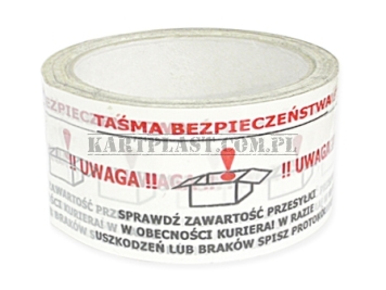 Taśma pakowa z nadrukiem
