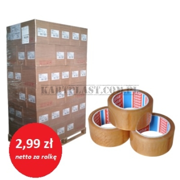 Taśma pakowa bezbarwna tesa 4263 paleta - 66 kartonów